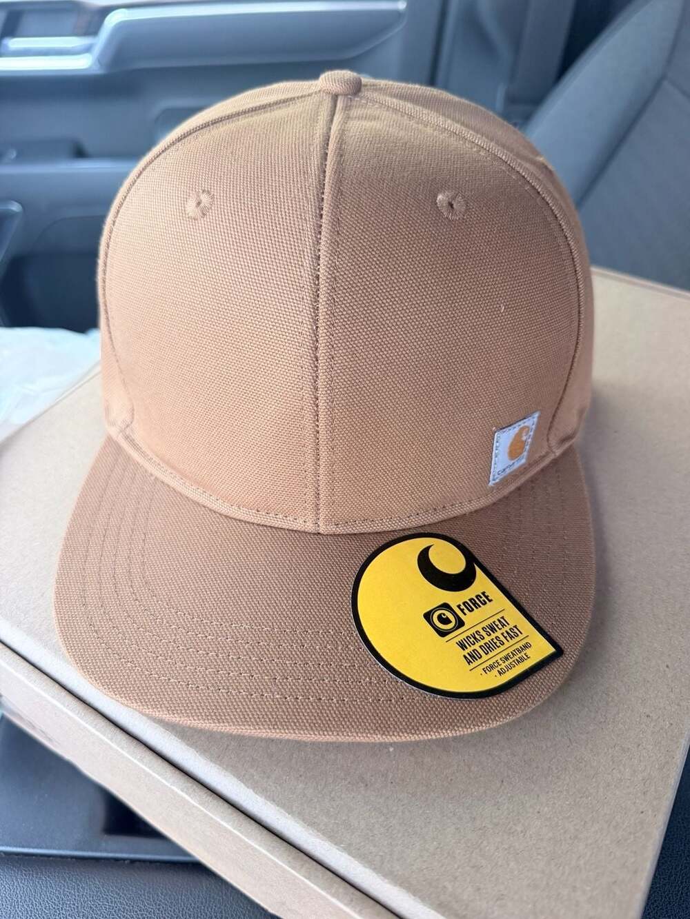 Carhartt Ashland Cap One Size Brown Firm Duck Flat Brim